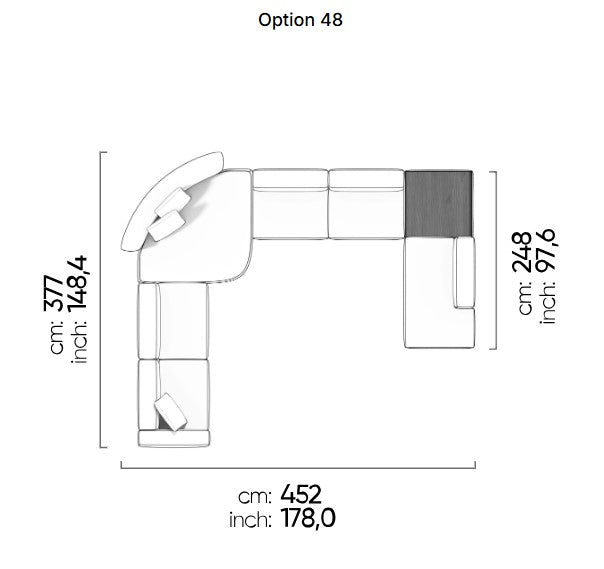 113 готови конфигурации на модулен диван «Cubic»