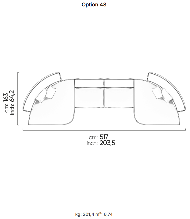 64 готови конфигурации на модулен диван «Plus Poufy»