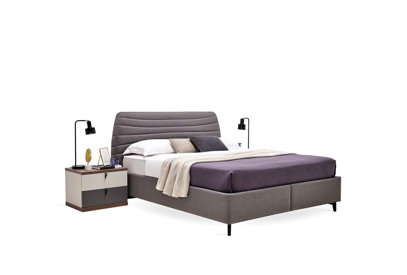 Тапицирано легло «Cordell» + табла - с място за съхранение, повдигащ механизъм, система за безшумно затваряне