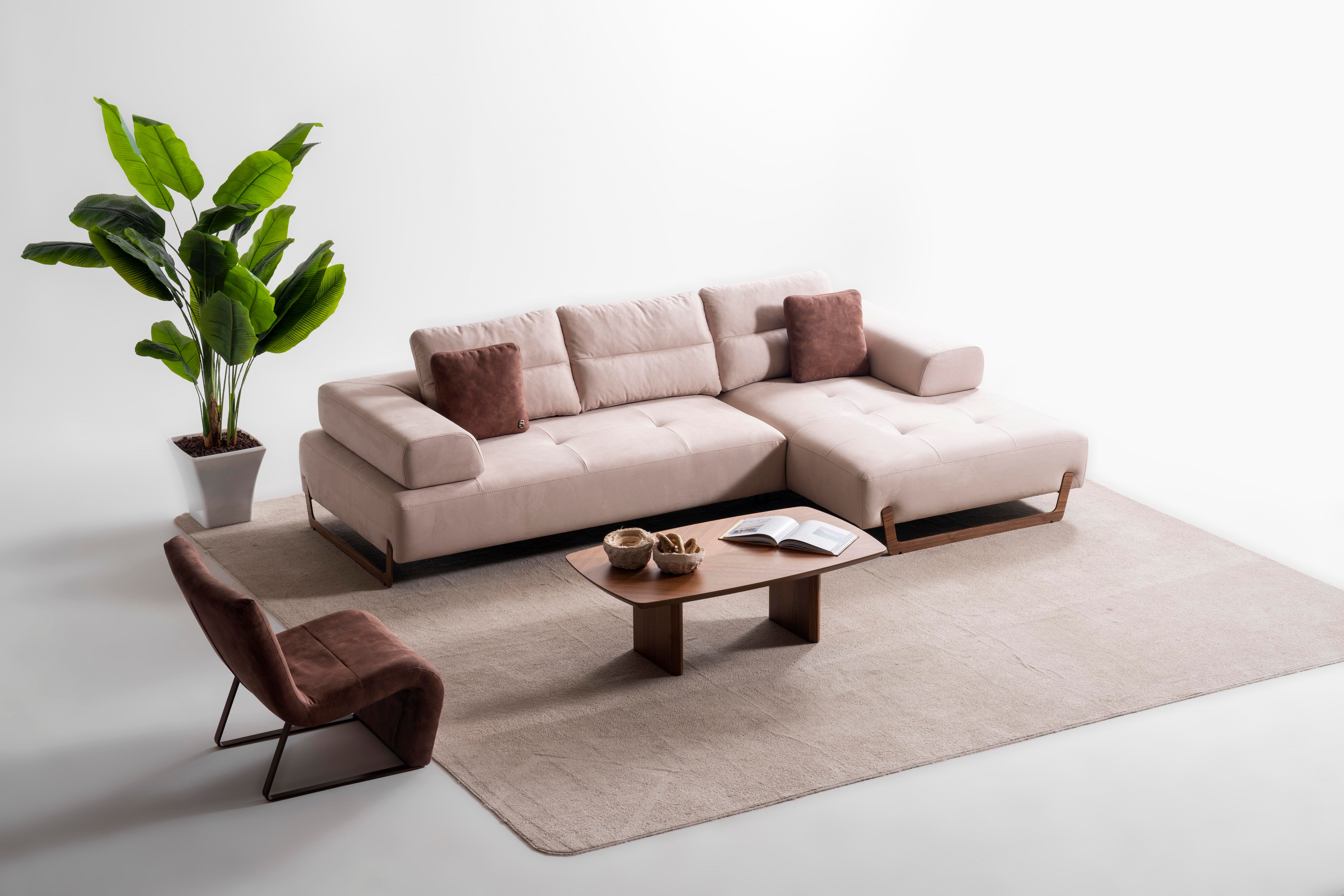 Ъглов разтегателен диван «Sirocco Relax» + две декоративни възглавници, ширина 315см