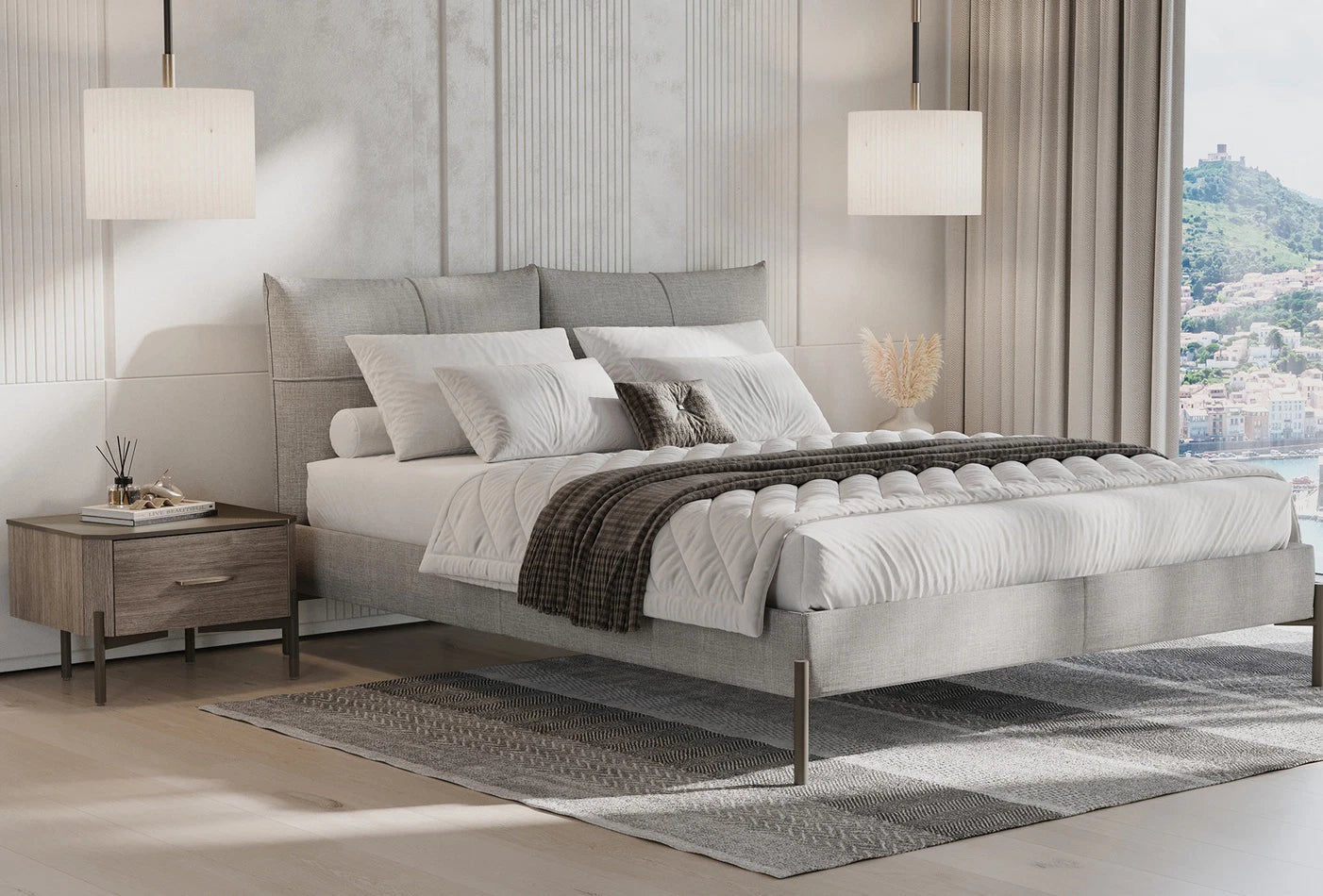 Тапицирано легло «Varena» + табла