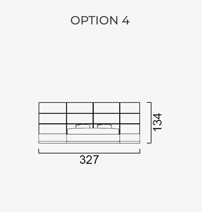 Тапицирано легло «Atlanta» + модулна табла - с място за съхранение, повдигащ механизъм