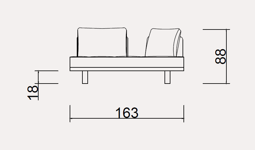 Модулен диван «Alacati» - 3 модула, лежанка, конзолна масичка