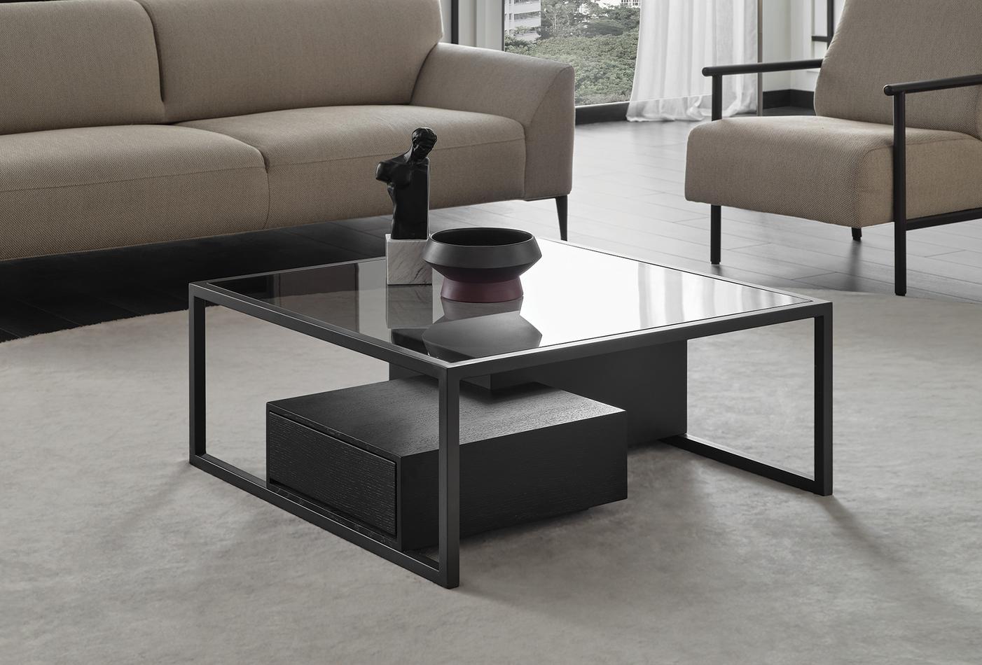 Холна маса «Berta» с две чекмеджета, размер 89х39х89см