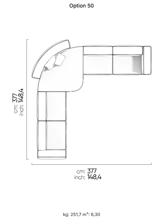 64 готови конфигурации на модулен диван «Plus Poufy»