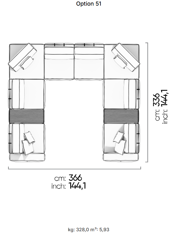 75 готови конфигурации на модулен разтегателен диван «Air Cavalli Relax»