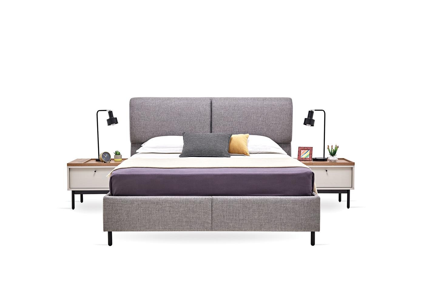 Тапицирано легло «Loreto» + табла - с място за съхранение, повдигащ механизъм, система за безшумно затваряне