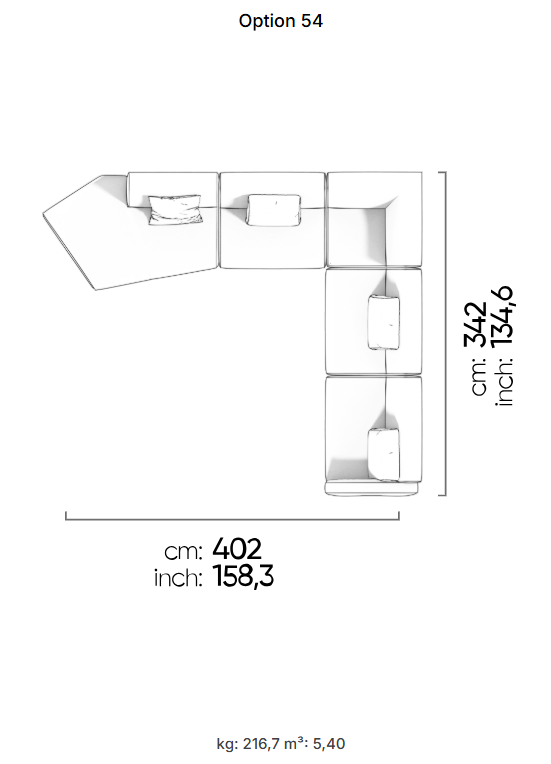 69 готови конфигурации на модулен диван «Heritage»
