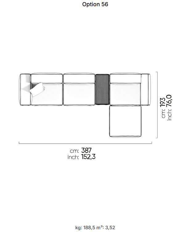 64 готови конфигурации на модулен диван «Plus Poufy»