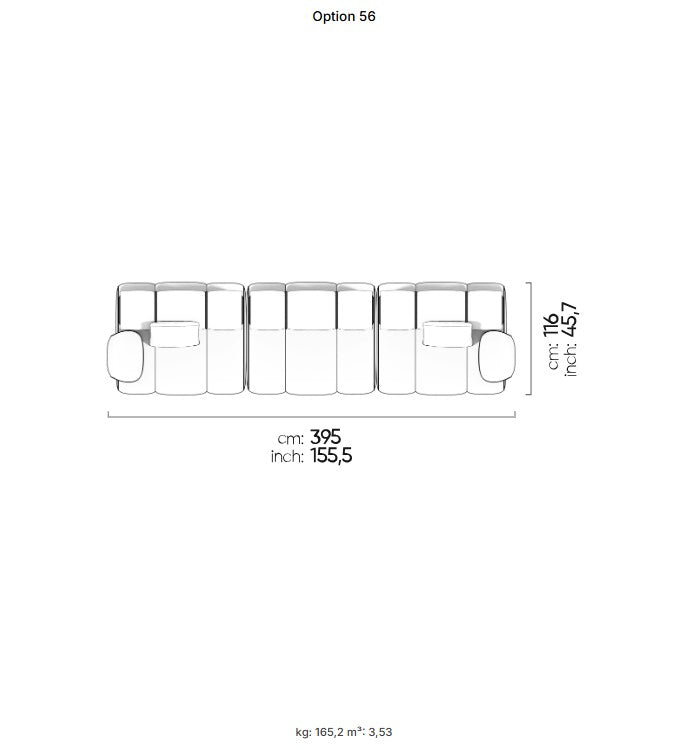 50 готови конфигурации на модулен разтегателен диван «Orion»