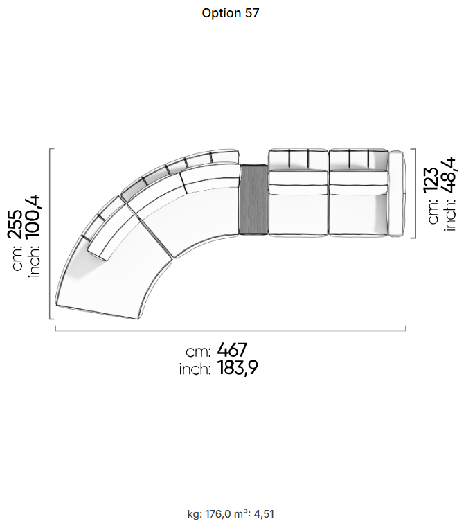 75 готови конфигурации на модулен разтегателен диван «Air Cavalli Relax»