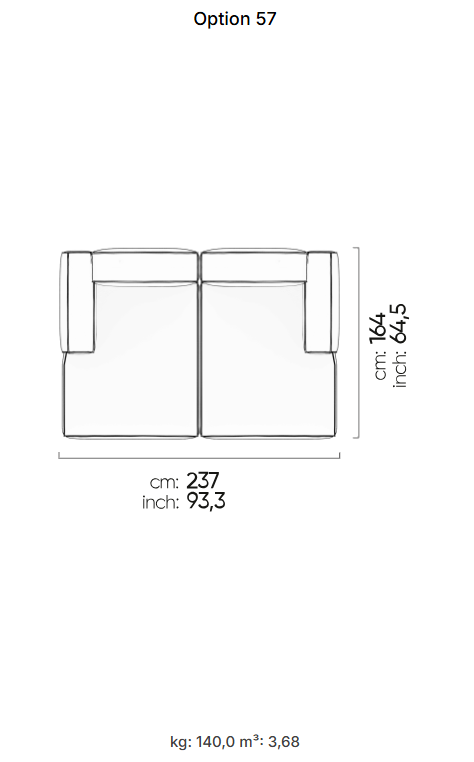 64 готови конфигурации на модулен диван «Plus Poufy»