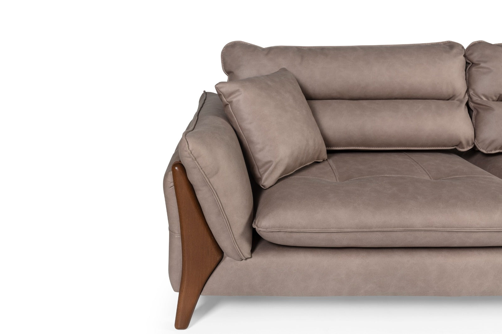 Триместен разтегателен диван «Soft» + 2 декоративни възглавници, ширина 235см