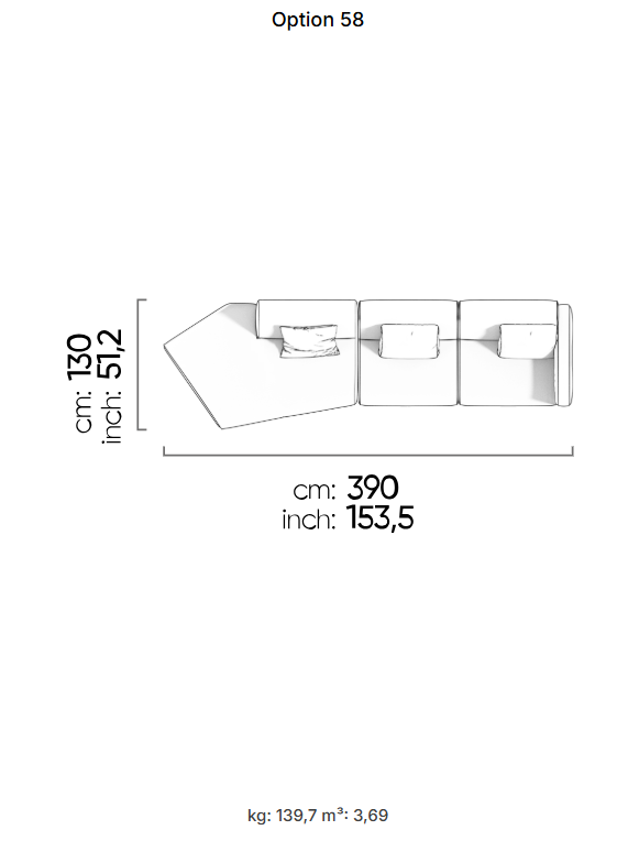 69 готови конфигурации на модулен диван «Heritage»