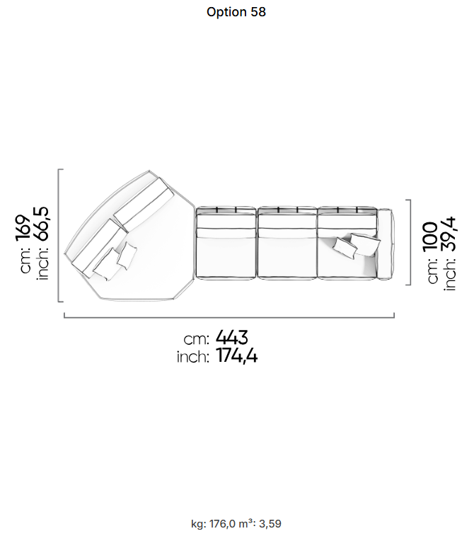 75 готови конфигурации на модулен разтегателен диван «Air Cavalli Relax»