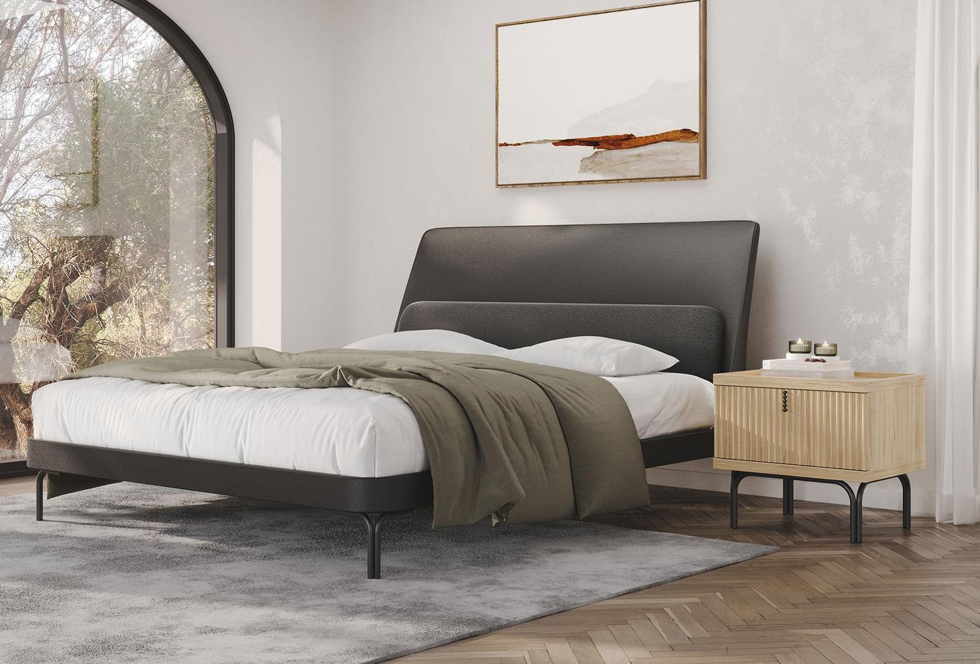 Нощно шкафче «Austin Oak» + чекмедже, размер 59х55х48см