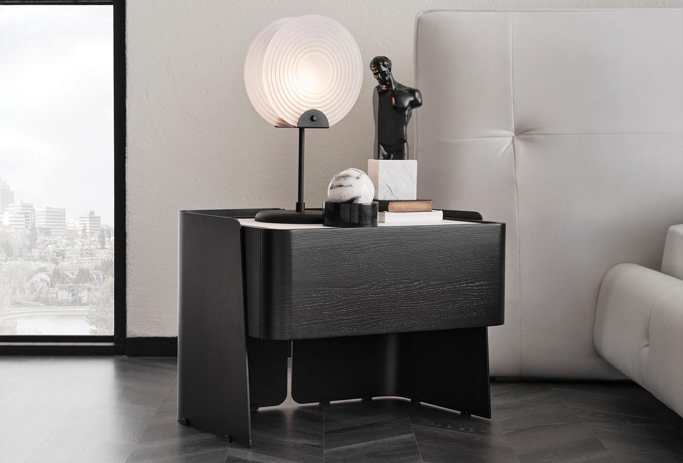 Нощно шкафче «Asmara» + чекмедже, с керамичен плот, размер 60х46х46см