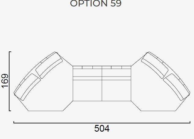 68 готови конфигурации на модулен разтегателен диван «Air Cavalli Relax»
