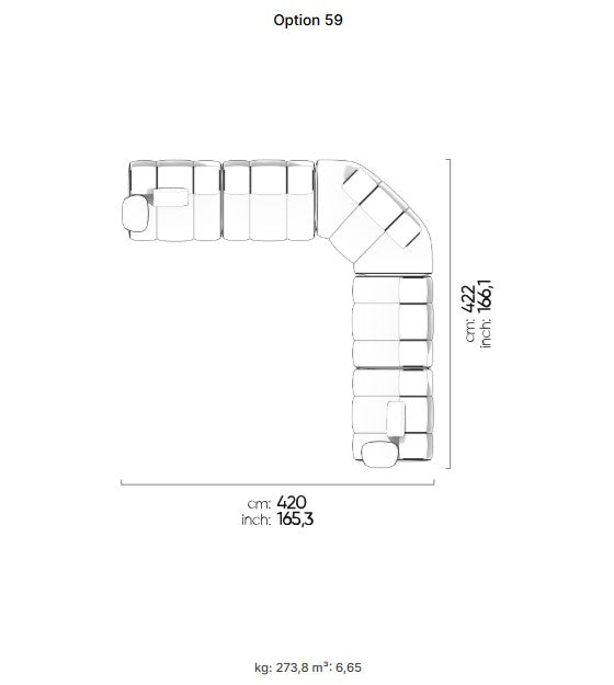 50 готови конфигурации на модулен разтегателен диван «Orion»