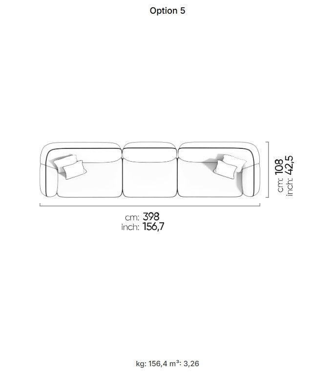30 готови конфигурации на модулен диван «Icona» + конзолна масичка, лежанка