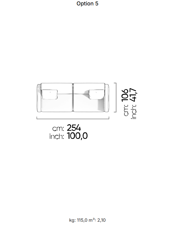 69 готови конфигурации на модулен диван «Heritage»