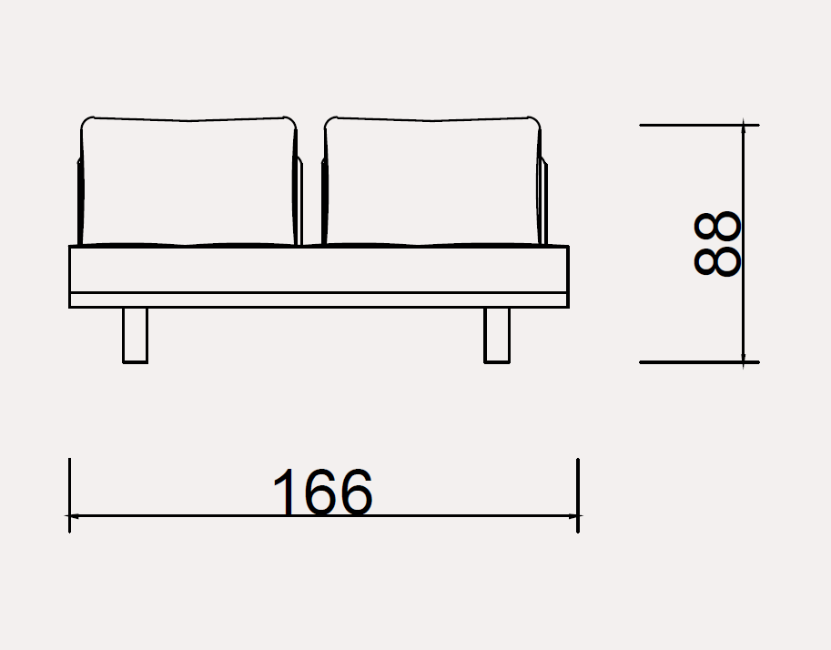 Модулен диван «Alacati» - 3 модула, лежанка, конзолна масичка