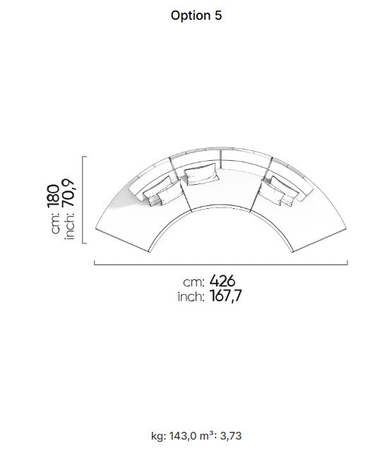 96 готови конфигурации на модулен разтегателен диван «Le Mans Comfort»