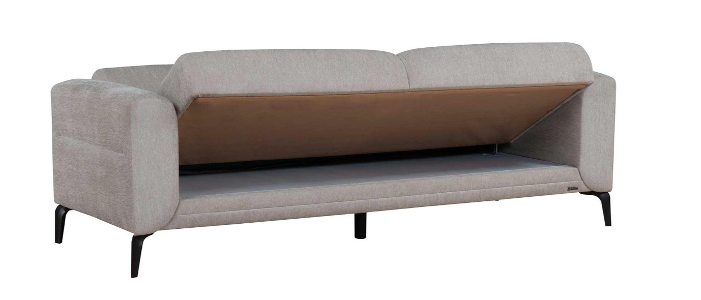 Триместен разтегателен диван «Piedra» + 2 декоративни възглавници, ширина 222см