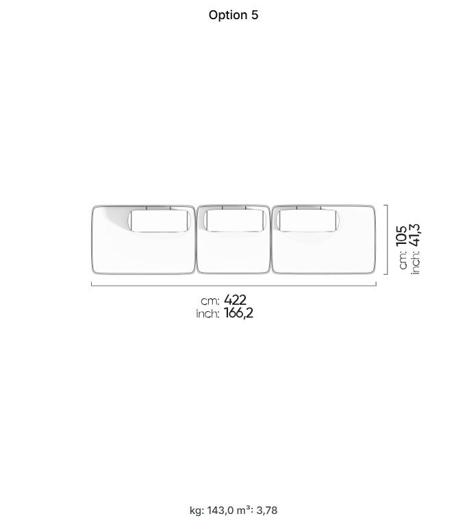 40 готови конфигурации на модулен разтегателен диван «Bon Bon Linea»