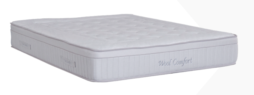 Тапицирано легло «Wool Comfort» + Матрак и табла - с място за съхранение, повдигащ механизъм, система за безшумно затваряне