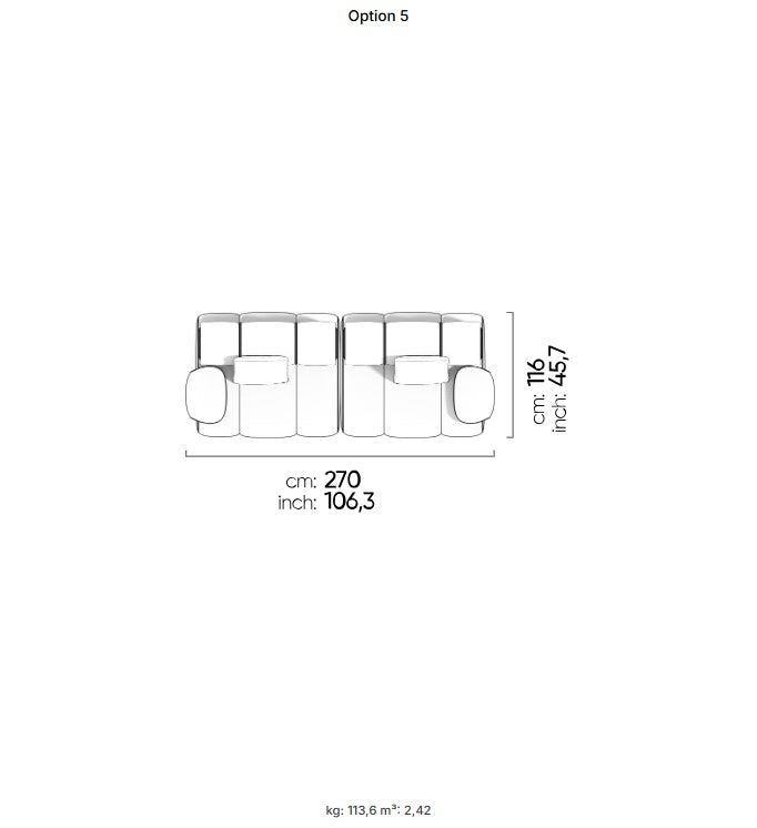 50 готови конфигурации на модулен разтегателен диван «Orion»
