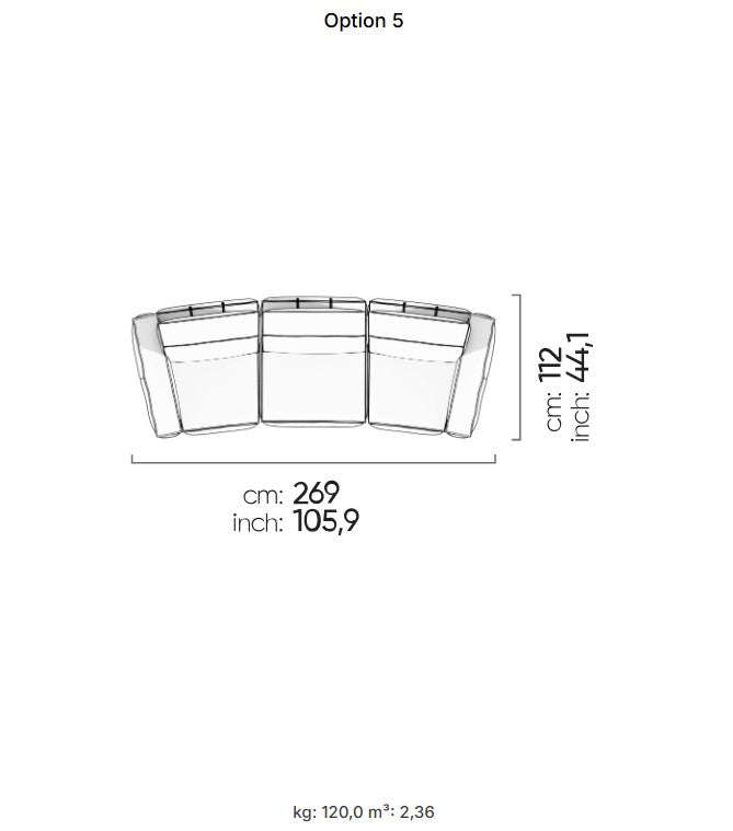 74 готови конфигурации на модулен разтегателен диван «Cavalli»