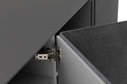 Бюфет «Nero» с керамични врати, размер 220х80х45см