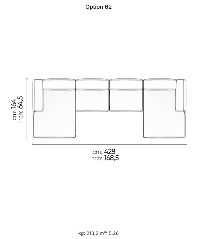 64 готови конфигурации на модулен диван «Plus Poufy»