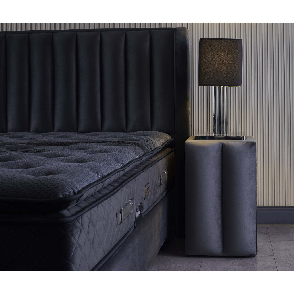 Тапицирано легло «Blackberry» + Матрак и табла - с място за съхранение, повдигащ механизъм, система за безшумно затваряне