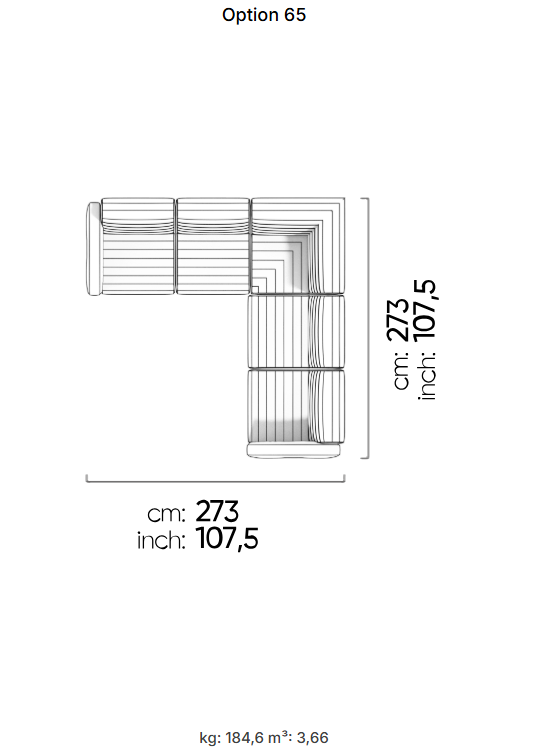69 готови конфигурации на модулен диван «Heritage»