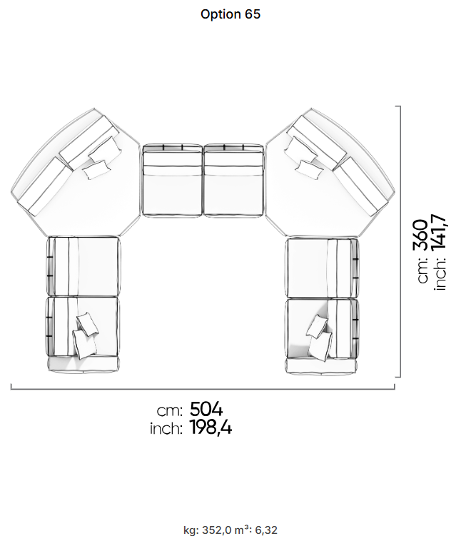 75 готови конфигурации на модулен разтегателен диван «Air Cavalli Relax»
