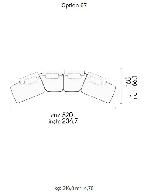 26 готови конфигурации на модулен диван «Kyoto»