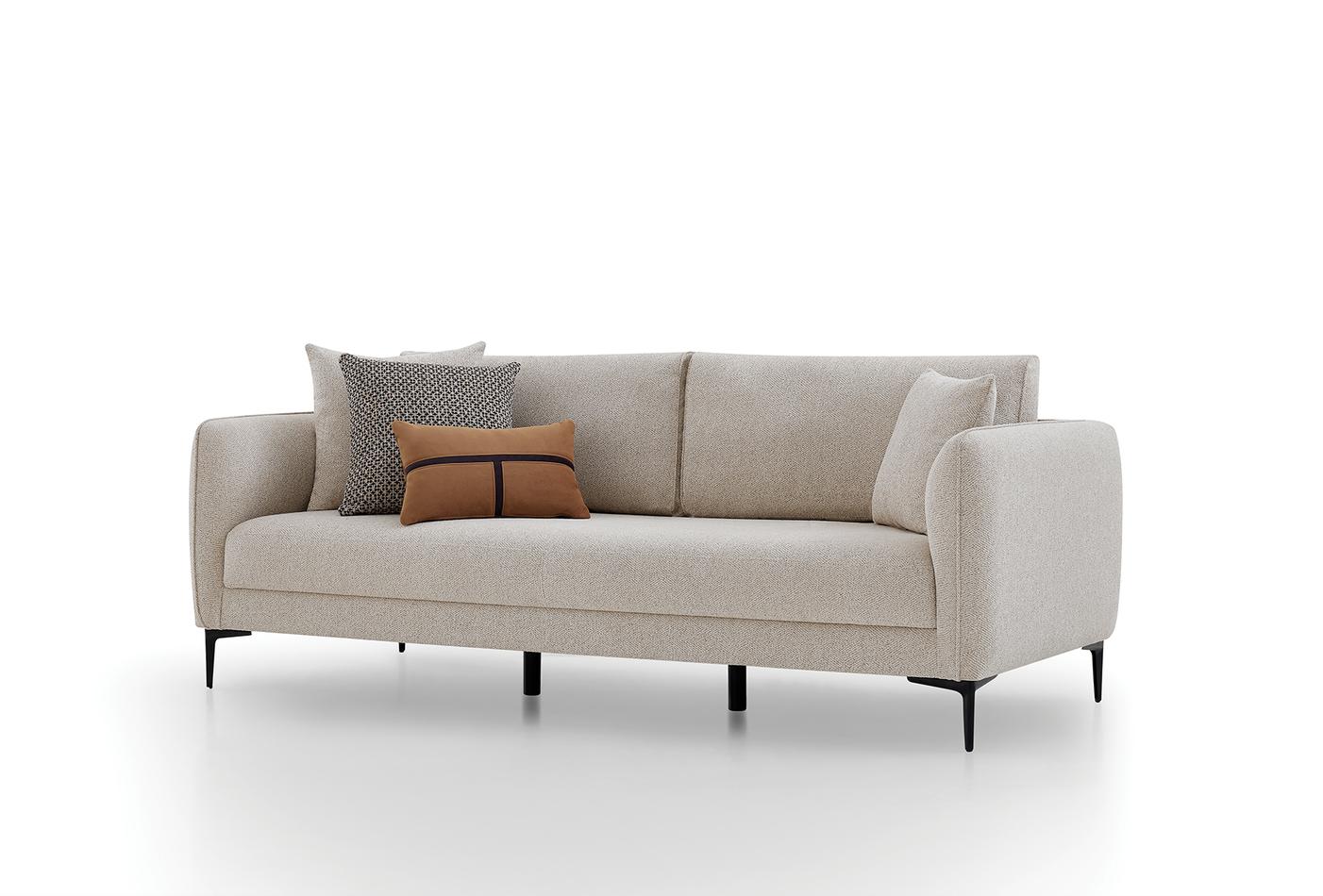 Триместен диван «Parma» + 4 декоративни възглавници, ширина 215см