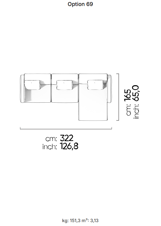 69 готови конфигурации на модулен диван «Heritage»