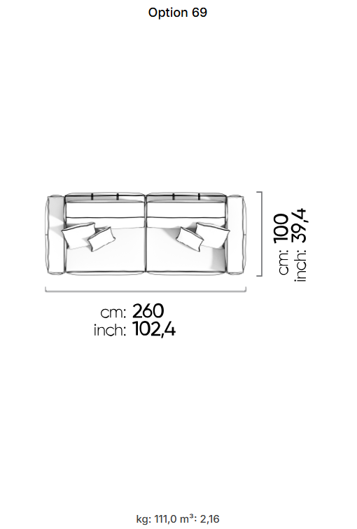 75 готови конфигурации на модулен разтегателен диван «Air Cavalli Relax»