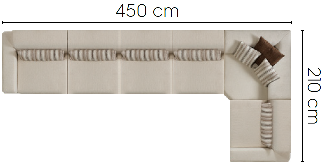 Модулен диван P Luna - готови конфигурации
