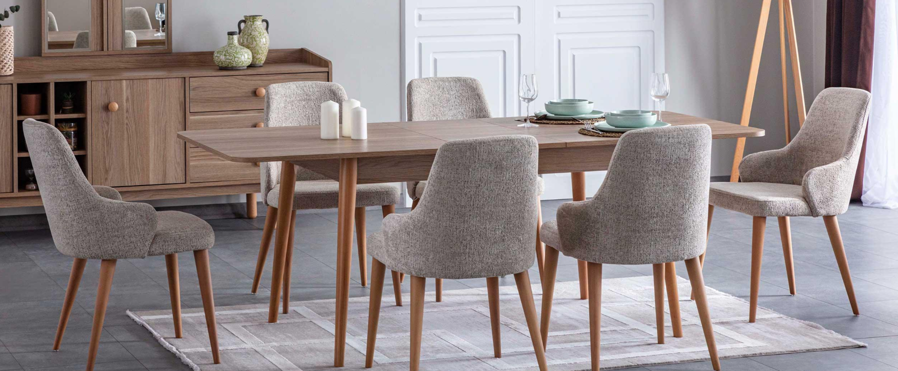 Трапезна разтегателна маса «K Natura» с размер 167х78х90см