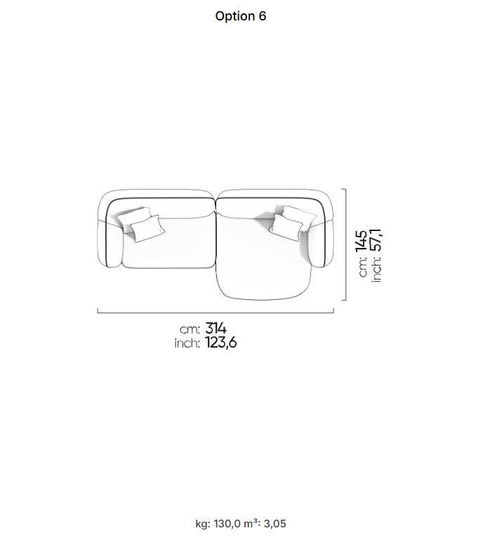 30 готови конфигурации на модулен диван «Icona» + конзолна масичка, лежанка