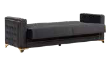 Триместен разтегателен диван «Cavana» + 2 декоративни възглавници, ширина 224см