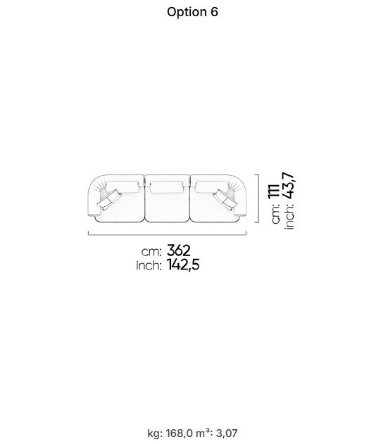 26 готови конфигурации на модулен диван «Kyoto»
