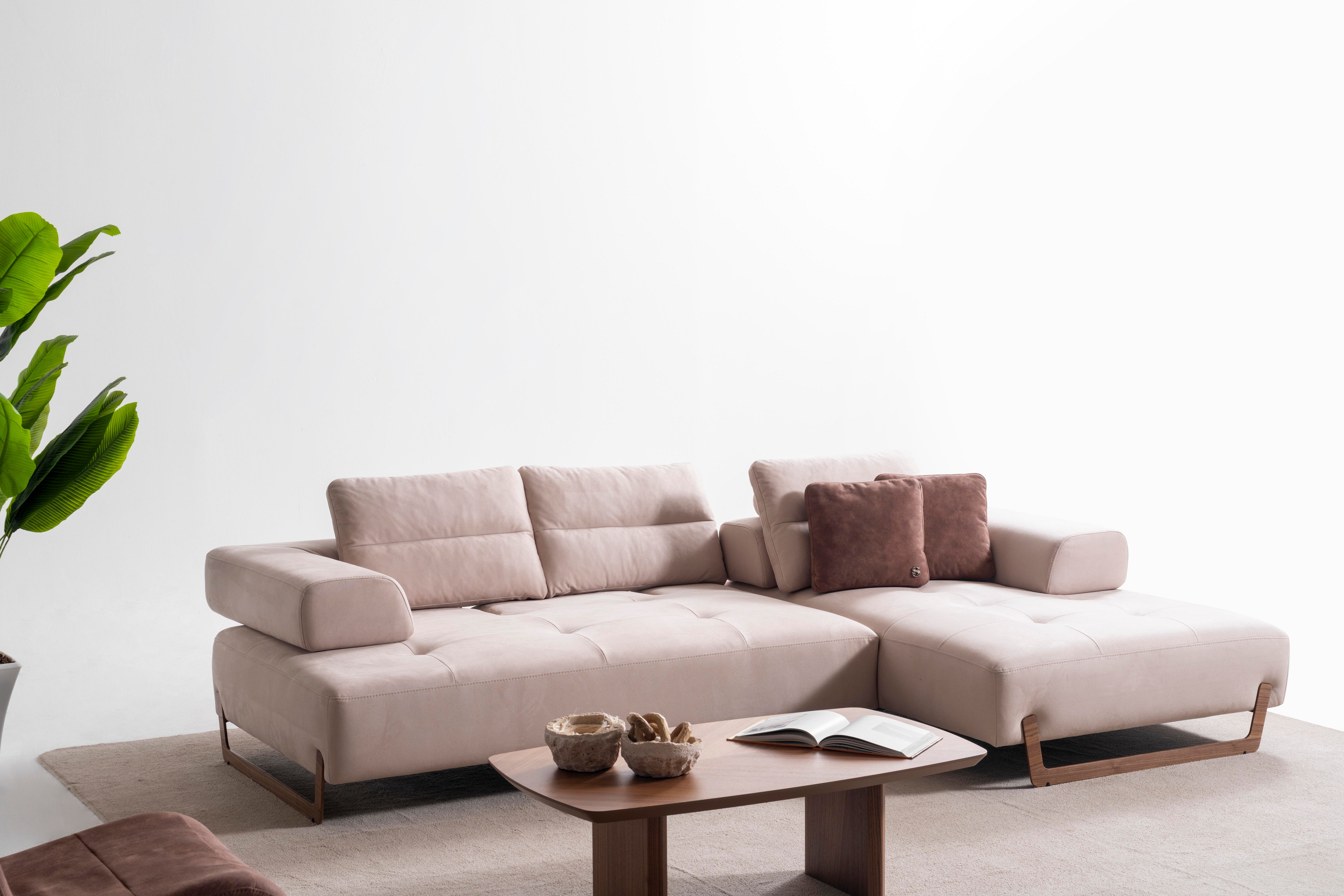 Ъглов разтегателен диван «Sirocco Relax» + две декоративни възглавници, ширина 315см