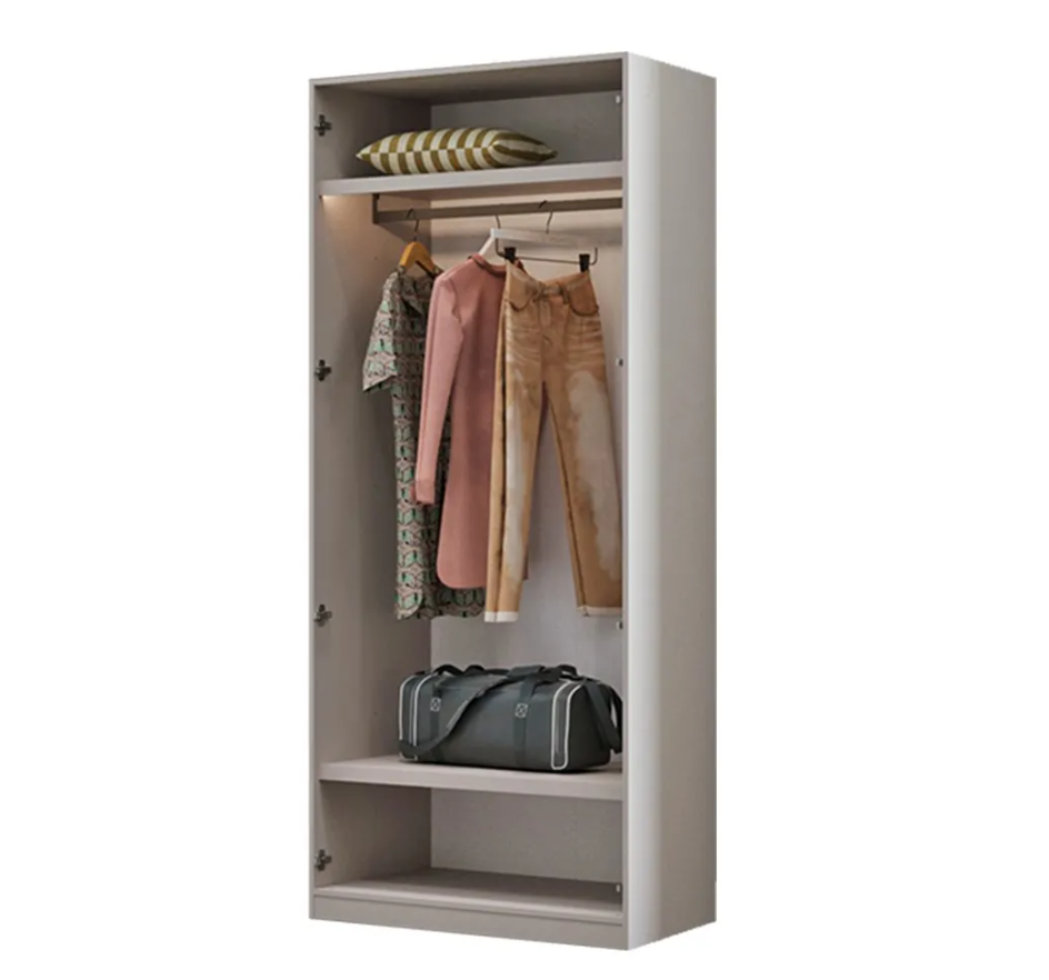 Модулен гардероб «Dolunay» - 4 модула, с осветление, стъклени врати