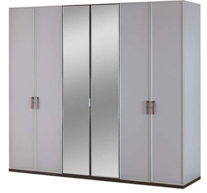 Шесткрилен гардероб «Merlin» ширина 248см