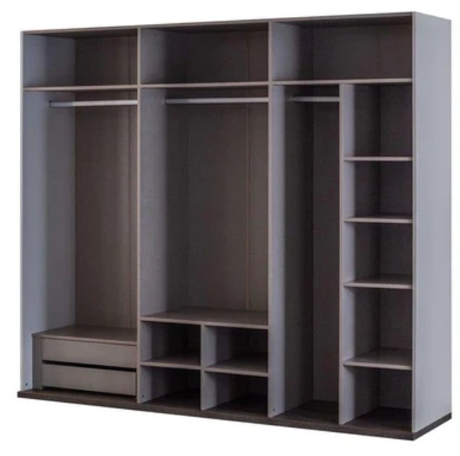 Шесткрилен гардероб «Merlin» ширина 248см